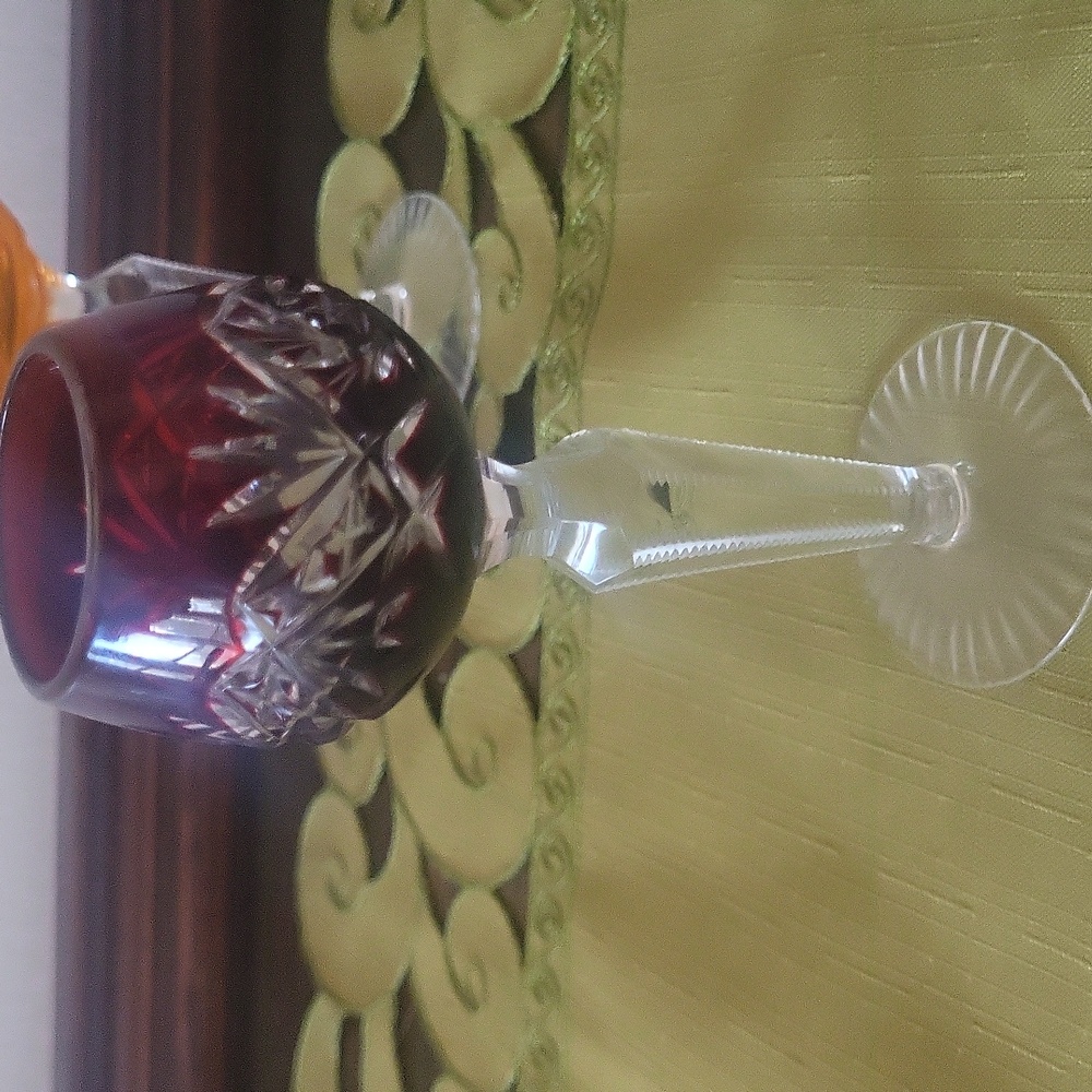 Bavarian Crystal Liqueur Glasses - Picture 6 of 10